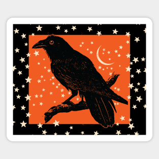 Halloween Night Raven Magnet